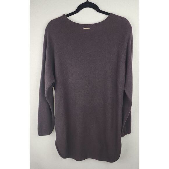 Michael kors Women's L Brown soft Professional classic sweater W zipper detail. - Picture 8 of 14